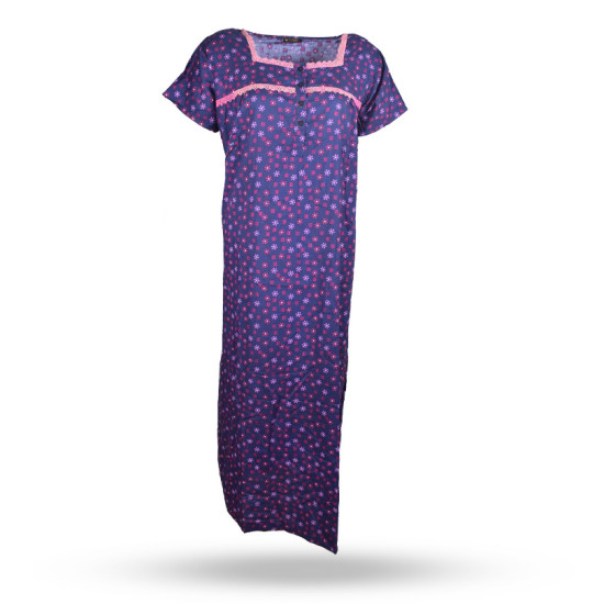 Eltoro Square Neck Half Sleeve Printed Nighty